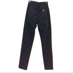 Vintage Distressed Black Guess Mom Jeans